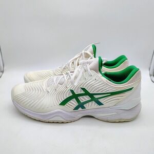 Asics Court FF 3 Novak Men's Tennis Shoes (Green/White) Australian Open 13